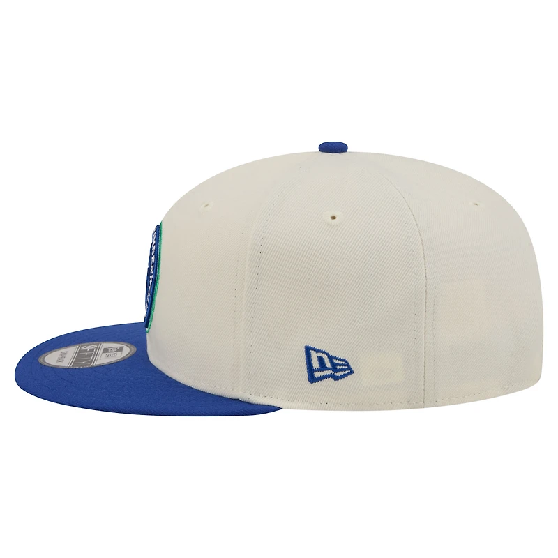Men's New Era White/Blue Minnesota Timberwolves 9FIFTY Snapback Hat
