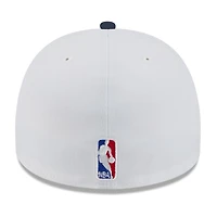 Men's New Era White/Navy Minnesota Timberwolves 2025 NBA Draft A-Frame 59FIFTY Fitted Hat