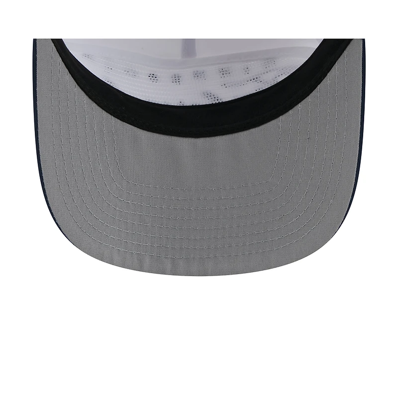 Men's New Era White/Navy Minnesota Timberwolves 2025 NBA Draft On-Stage Nylon 19TWENTY Adjustable Hat