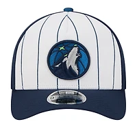 Casquette ajustable New Era blanche/bleu marine Minnesota Timberwolves 2025 NBA Tip Off M-Crown A-Frame 9FORTY pour homme