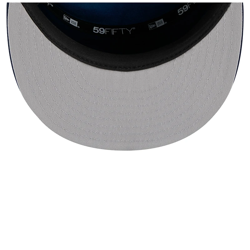 Men's New Era  White/Navy Minnesota Timberwolves 2025 NBA Tip Off Split Panel 59FIFTY Fitted Hat