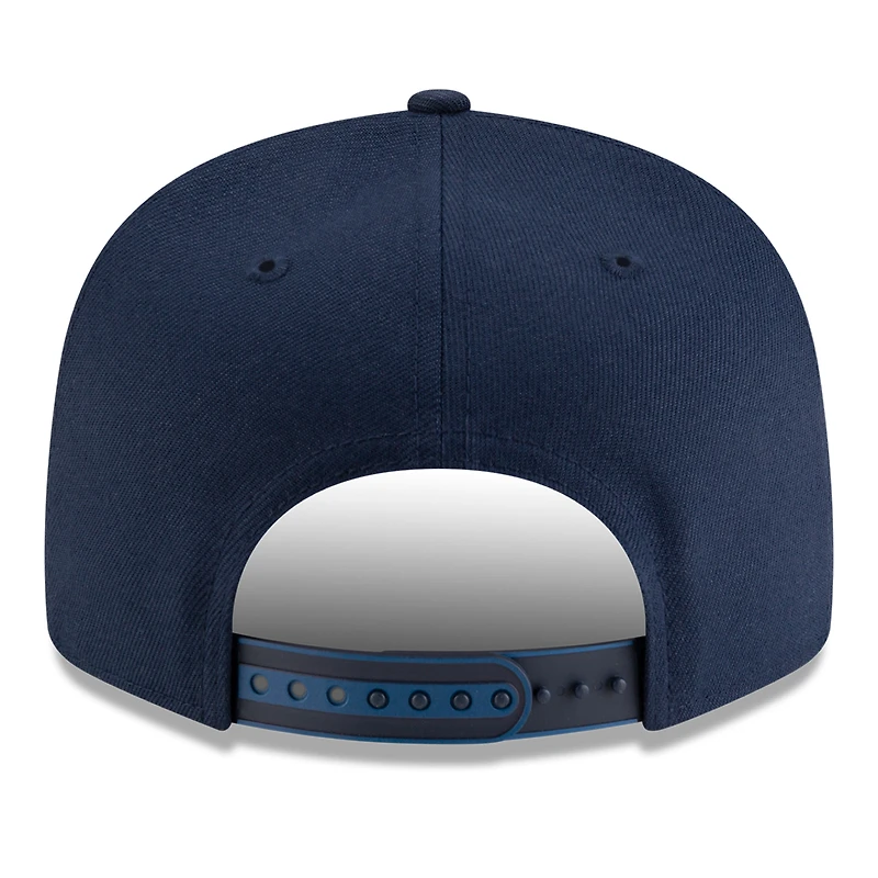 Casquette snapback 9FIFTY blanche/bleu marine pour homme New Era Minnesota Timberwolves 2025 NBA Tip Off Split Panel