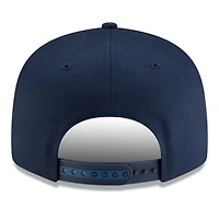 Casquette snapback 9FIFTY blanche/bleu marine pour homme New Era Minnesota Timberwolves 2025 NBA Tip Off Split Panel