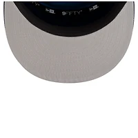 Casquette snapback 9FIFTY blanche/bleu marine pour homme New Era Minnesota Timberwolves 2025 NBA Tip Off Split Panel