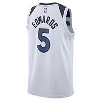 Men's Nike Anthony Edwards White Minnesota Timberwolves Swingman Jersey - Association Edition