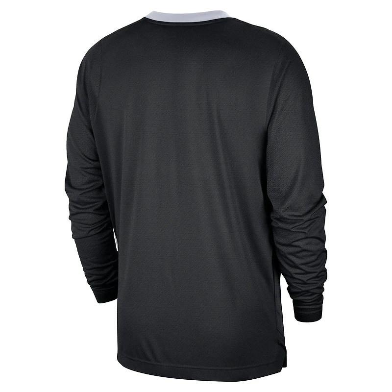 T-shirt de tir à manches longues Nike pour homme Minnesota Timberwolves 2024/25 City Edition Authentic Pregame Performance Black