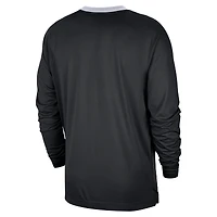 T-shirt de tir à manches longues Nike pour homme Minnesota Timberwolves 2024/25 City Edition Authentic Pregame Performance Black