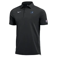 Men's Nike  Black Minnesota Timberwolves 2025/26 Authentic Dri-FIT Coaches Polo