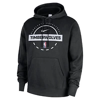 Men's Nike Black Minnesota Timberwolves 2025/26 Authentic Practice Club Pullover Hoodie