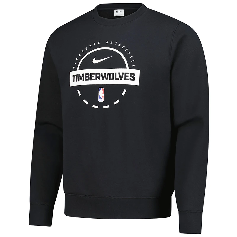 Men's Nike  Black Minnesota Timberwolves 2025/26 Authentic Practice Club Sweatshirt