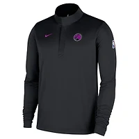 Pull Nike Dri-FIT demi-zip pour homme, édition City Remix 2025/26, Minnesota Timberwolves, noir.