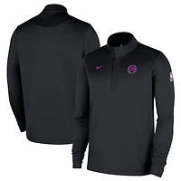 Men's Nike  Black Minnesota Timberwolves 2025/26 City Edition Remix Authentic Coaches Dri-FIT Half-Zip Pullover