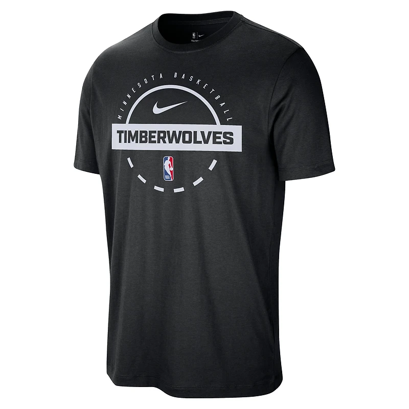 Men's Nike  Black Minnesota Timberwolves Authentic Practice T-Shirt