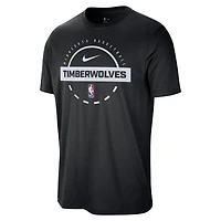 Men's Nike  Black Minnesota Timberwolves Authentic Practice T-Shirt