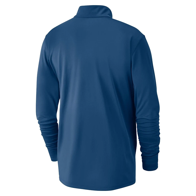 Men's Nike Blue Minnesota Timberwolves 2024/25 Courtside Performance Half-Zip Top