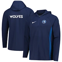 Veste à capuche Nike bleu marine Authentic On Court Zone Dri-FIT pour homme