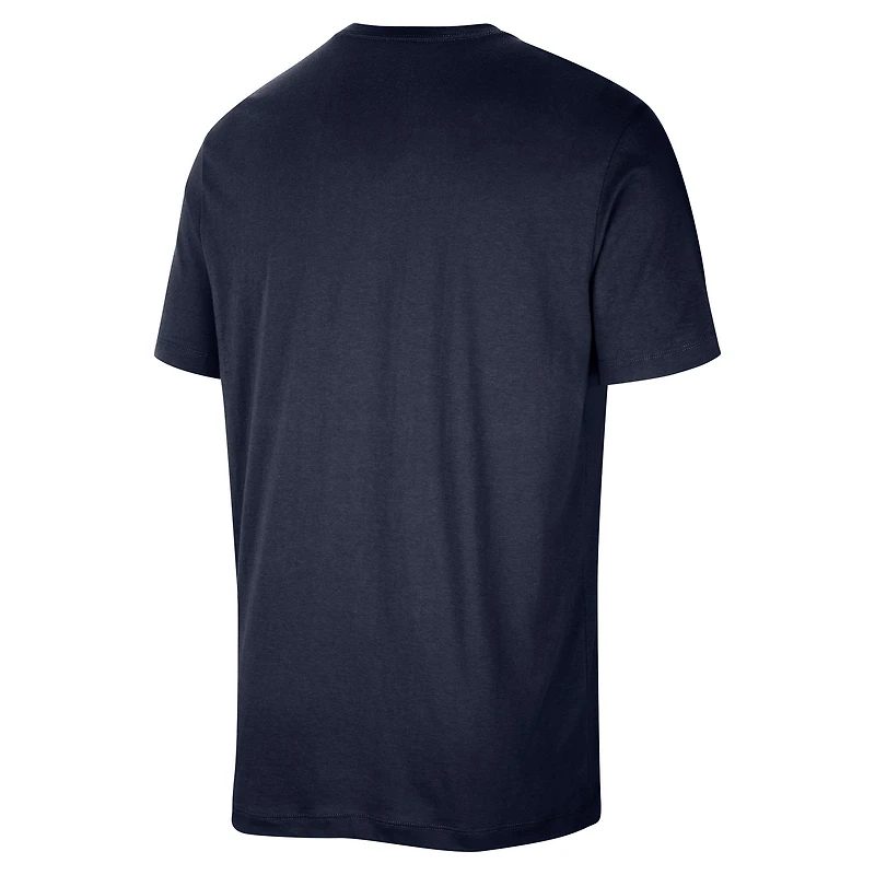 T-shirt d'entraînement Nike bleu marine authentique des Minnesota Timberwolves pour homme