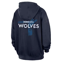 Men's Nike Navy Minnesota Timberwolves Courtside Club Premium Hoodie