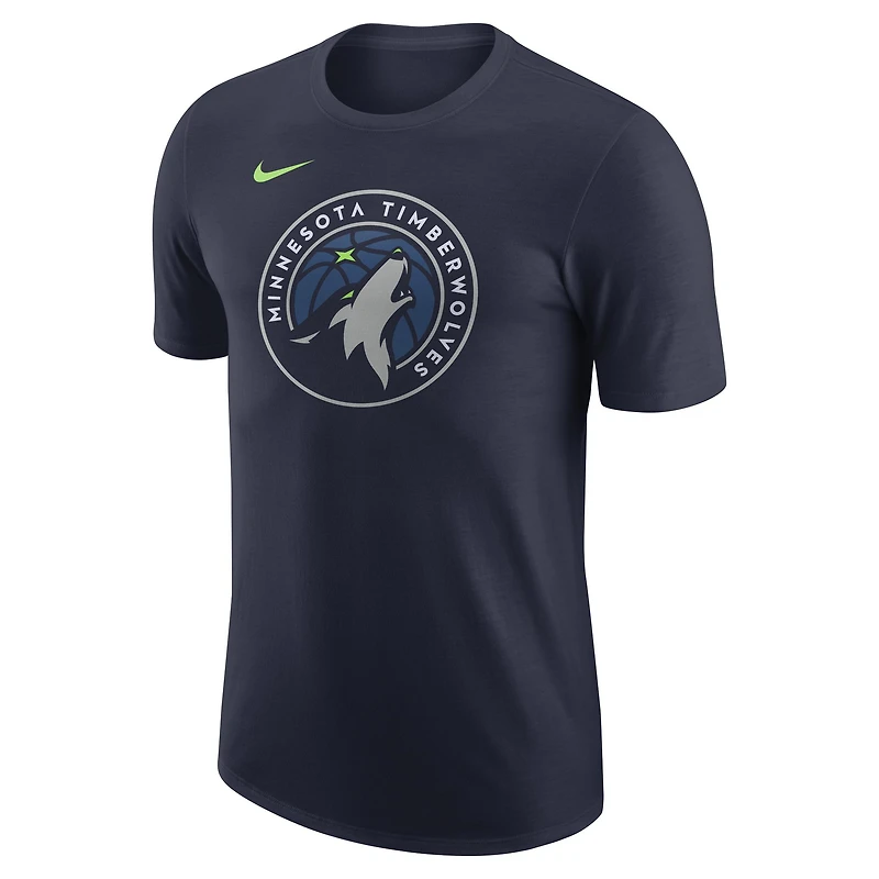 T-shirt Nike bleu marine Essential Minnesota Timberwolves pour homme