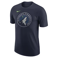 T-shirt Nike bleu marine Essential Minnesota Timberwolves pour homme