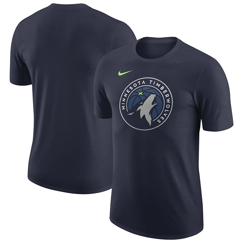 T-shirt Nike bleu marine Essential Minnesota Timberwolves pour homme