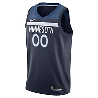 Men's Nike Navy Minnesota Timberwolves - Swingman Custom Jersey Icon Edition