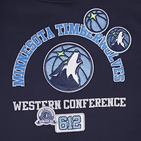 Sweat à capuche pour homme Pro Standard Navy Minnesota Timberwolves Area Code