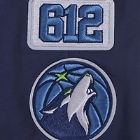 Short Pro Standard bleu marine pour homme avec code régional des Minnesota Timberwolves