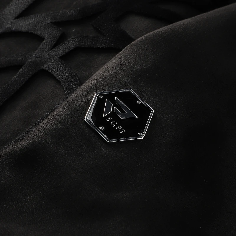 Men's Protege Black Minnesota Timberwolves Eco-Friendly Functional Suede Fashion Tonal Hoodie