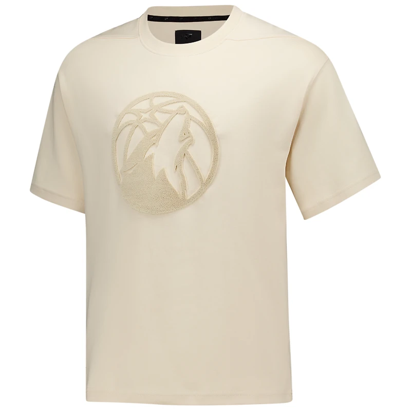 Men's Protege Cream Minnesota Timberwolves Eco-Poly Interlock Fashion Tonal T-Shirt