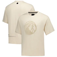 Men's Protege Cream Minnesota Timberwolves Eco-Poly Interlock Fashion Tonal T-Shirt