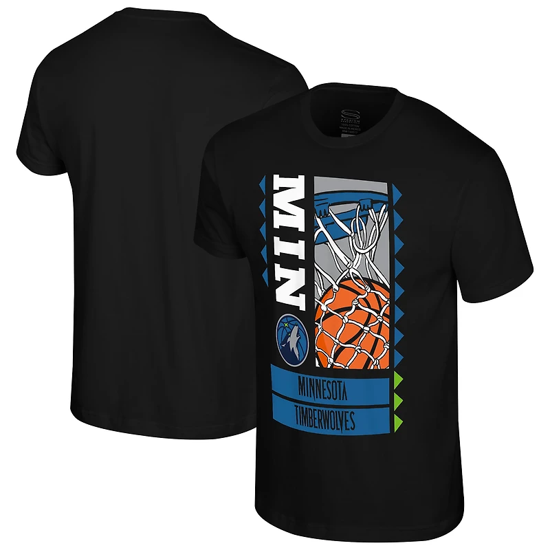 T-shirt noir Stadium Essentials pour homme des Minnesota Timberwolves Ballin