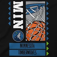 T-shirt noir Stadium Essentials pour homme des Minnesota Timberwolves Ballin