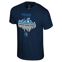 T-shirt Stadium Essentials bleu marine pour homme des Minnesota Timberwolves Cities
