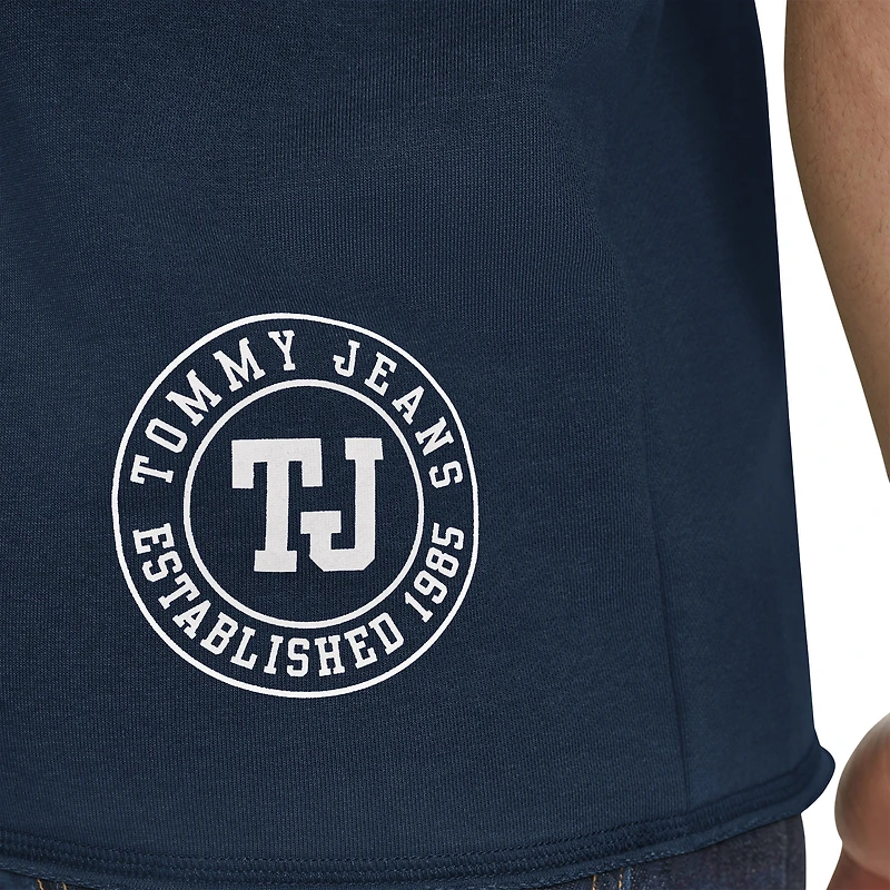 Sweat à capuche manches courtes en molleton bleu marine pour homme Tommy Jeans Minnesota Timberwolves Paul French Terry