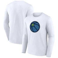 Men's  White Minnesota Timberwolves Alternate Logo Long Sleeve T-Shirt