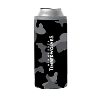 Glacière mince à motif camouflage noir de 12 oz des Timberwolves du Minnesota