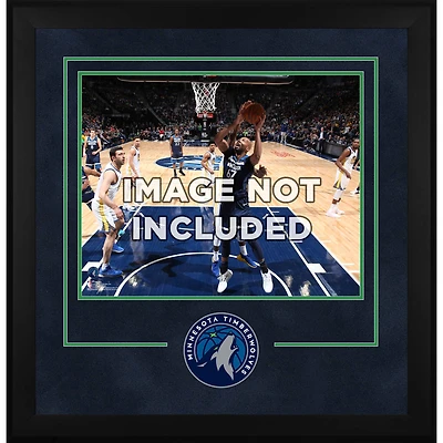 Cadre d'installation horizontal de luxe 16" x 20" des Minnesota Timberwolves avec logo de l'équipe