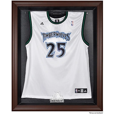 Minnesota Timberwolves (2008-2017) Brown Framed Jersey Display Case
