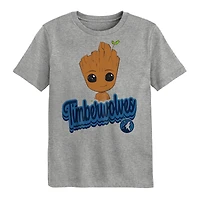 Ensemble de t-shirts deux pièces pour enfants d'âge préscolaire Minnesota Timberwolves Les Gardiens la Galaxie