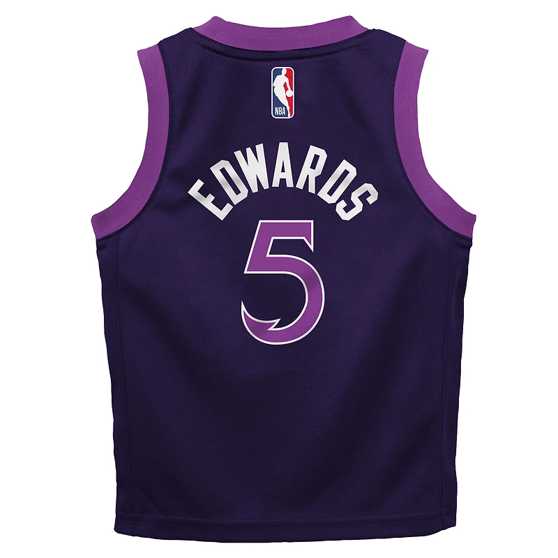 Preschool Nike Anthony Edwards Purple Minnesota Timberwolves 2025/26 City Edition Swingman Jersey
