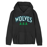 Preschool Outerstuff Black Minnesota Timberwolves Wordmark Hoodie
