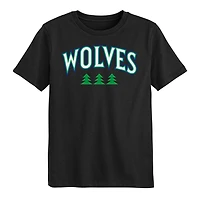 Preschool Outerstuff Black Minnesota Timberwolves Wordmark T-Shirt