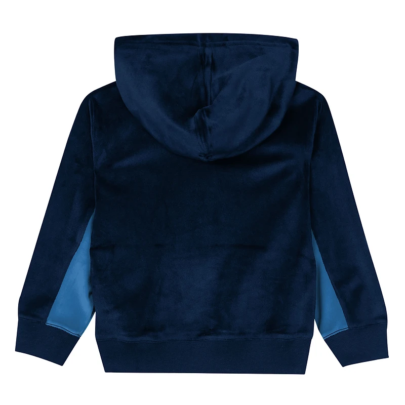 Sweat à capuche en velours bleu marine des Timberwolves du Minnesota pour enfants d'âge préscolaire Outerstuff
