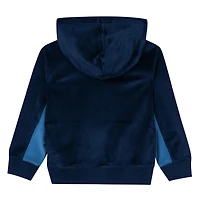 Sweat à capuche en velours bleu marine des Timberwolves du Minnesota pour enfants d'âge préscolaire Outerstuff