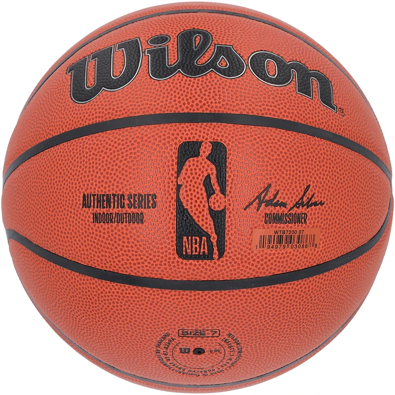 Réplique de ballon de basket Wilson autographiée par Stephon Marbury des Minnesota Timberwolves