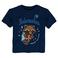 Toddler Heather Gray Minnesota Timberwolves Two-Piece Guardians Of The Galaxy T-Shirt Set