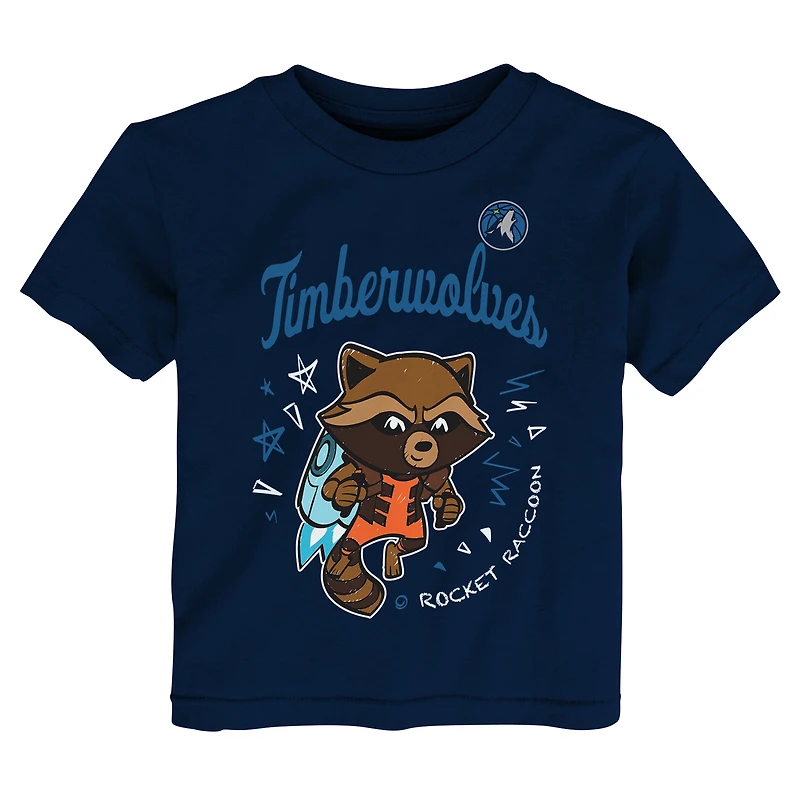 Ensemble t-shirt deux pièces pour tout-petits Heather Gray Minnesota Timberwolves Les Gardiens de la Galaxie