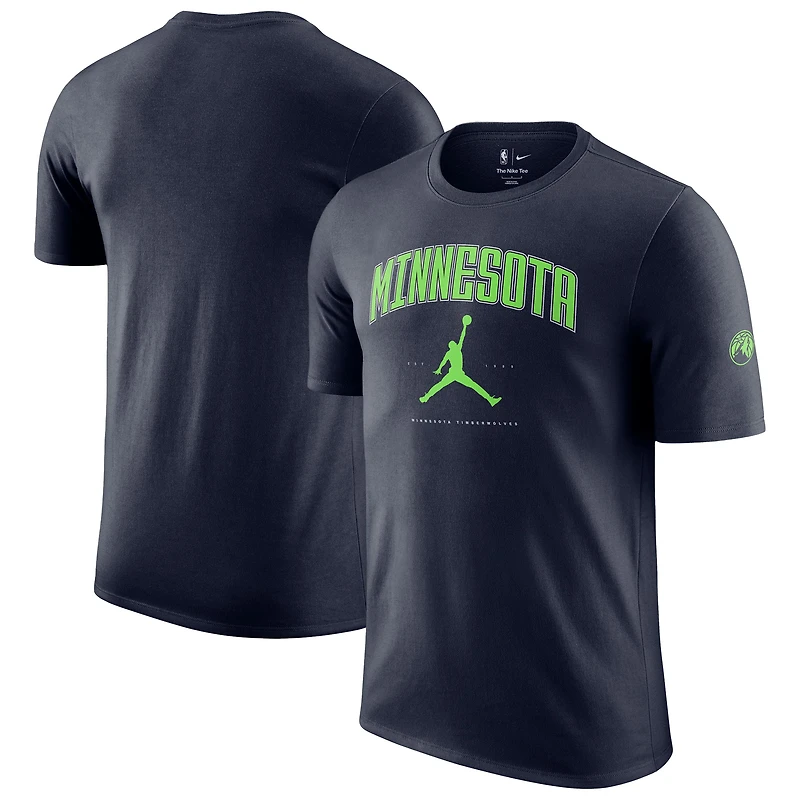 Unisex Jordan Brand Navy Minnesota Timberwolves Essential Cities T-Shirt