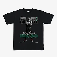 T-shirt unisexe Anthony Edwards noir Minnesota Timberwolves SLAM Cover